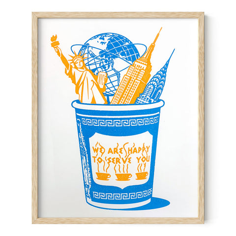 CUP OF NYC 16x20 PRINT