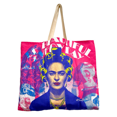 FRIDA CON ROLOS (BE BEAUTUFUL...) LARGE TOTE