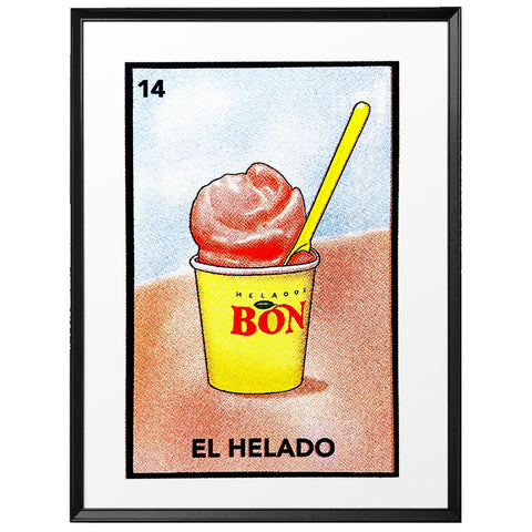 EL HELADO 18x24 ART PRINT