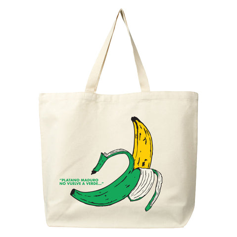 PLATANO MADURO JUMBO & DENIM TOTE