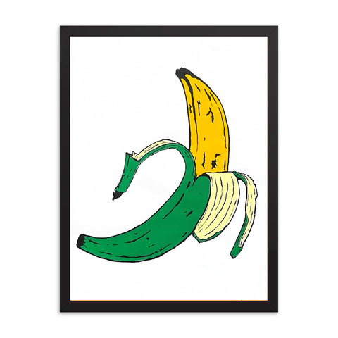 PLATANO MADURO NO VUELVE A VERDE 18x24 PRINT