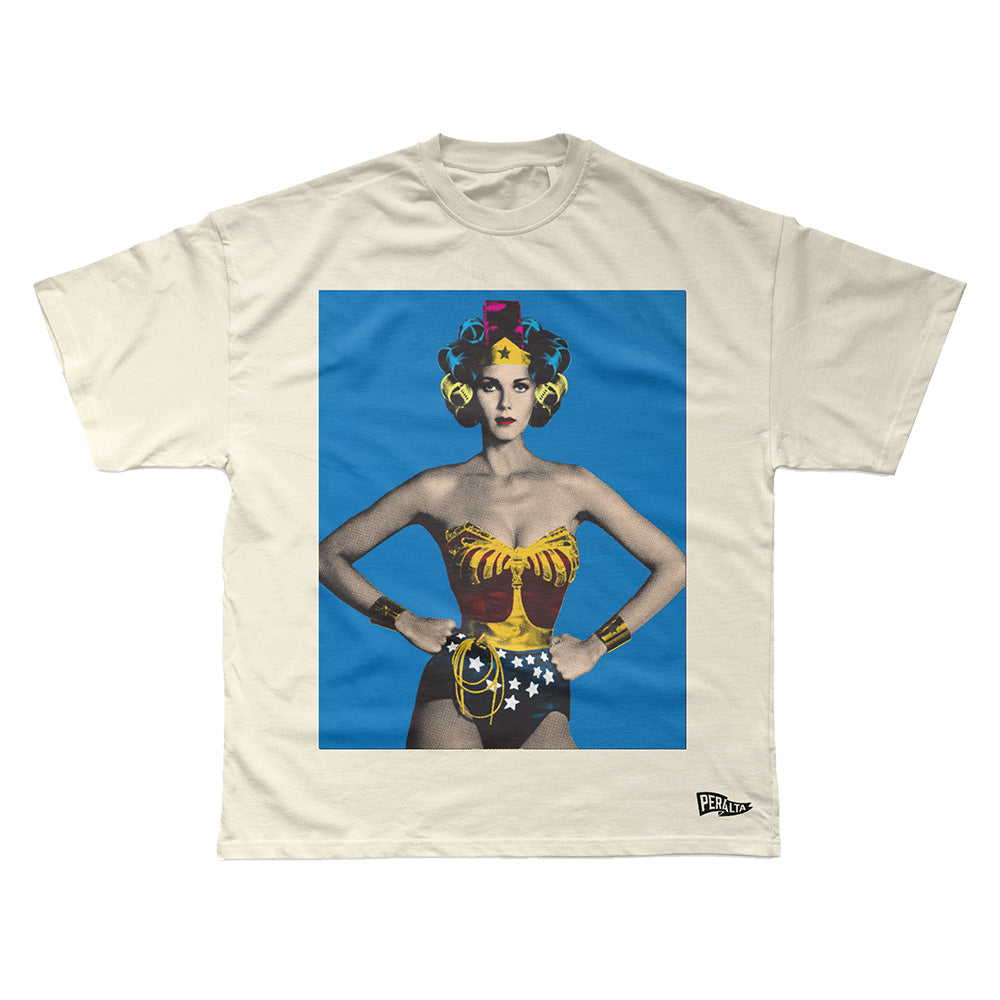WONDER WOMAN CON ROLOS T-SHIRT